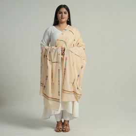 Buy Bengal Kantha Embroidery Silk Cotton Dupatta 05 Online at iTokri.com