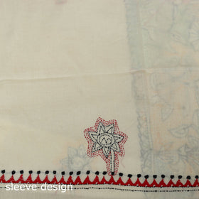 Bengal kantha hand embroidered unstitched kurta material