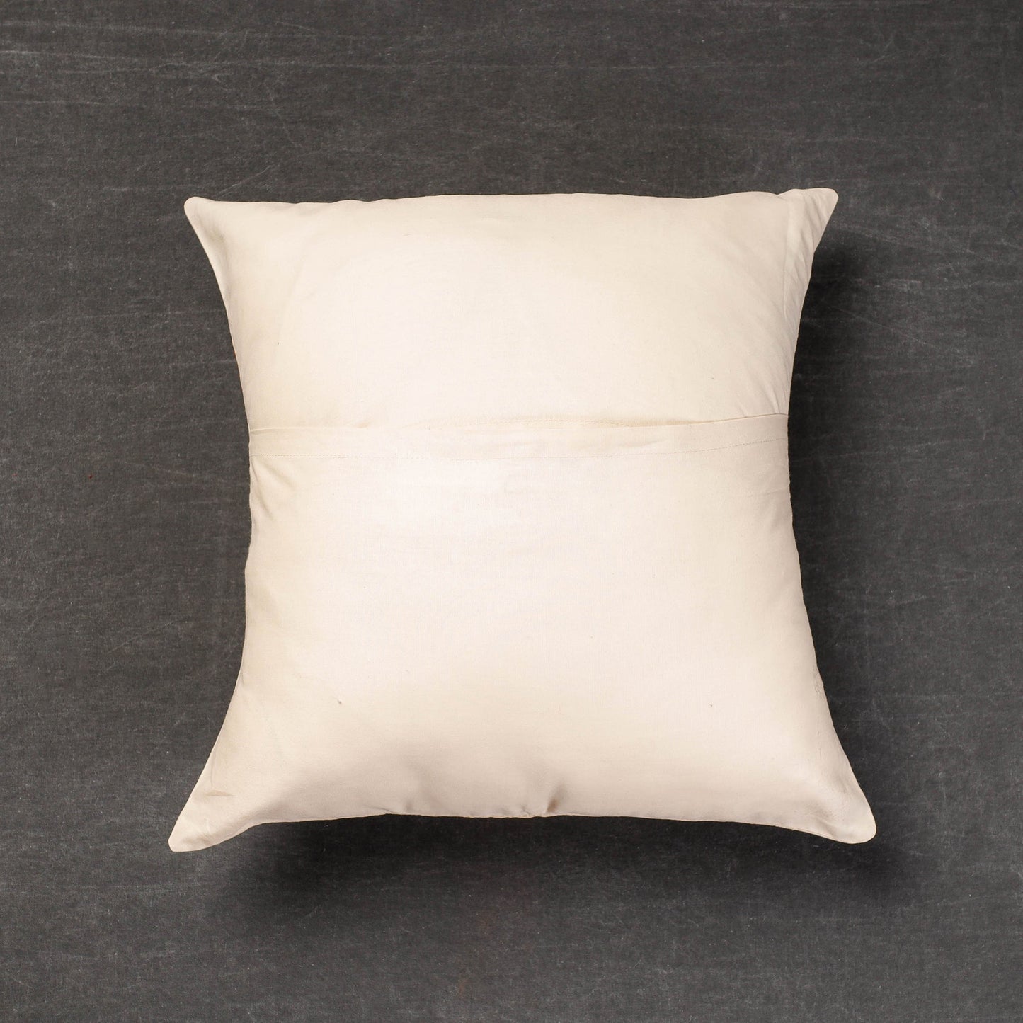  Bengal Kantha Embroidery Mulberry Tussar Silk Cushion Cover 