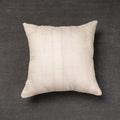 Buy Bengal Kantha Embroidery Tussar Silk Cushion Cover Online at iTokri.com