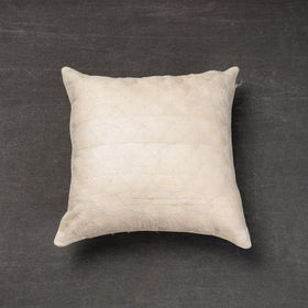  Bengal Kantha Embroidery Tussar Silk Cushion Cover Online at iTokri.com