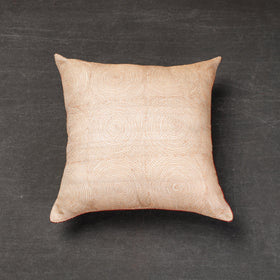 Buy Bengal Kantha Embroidery Tussar Silk Cushion Cover Online at iTokri.com