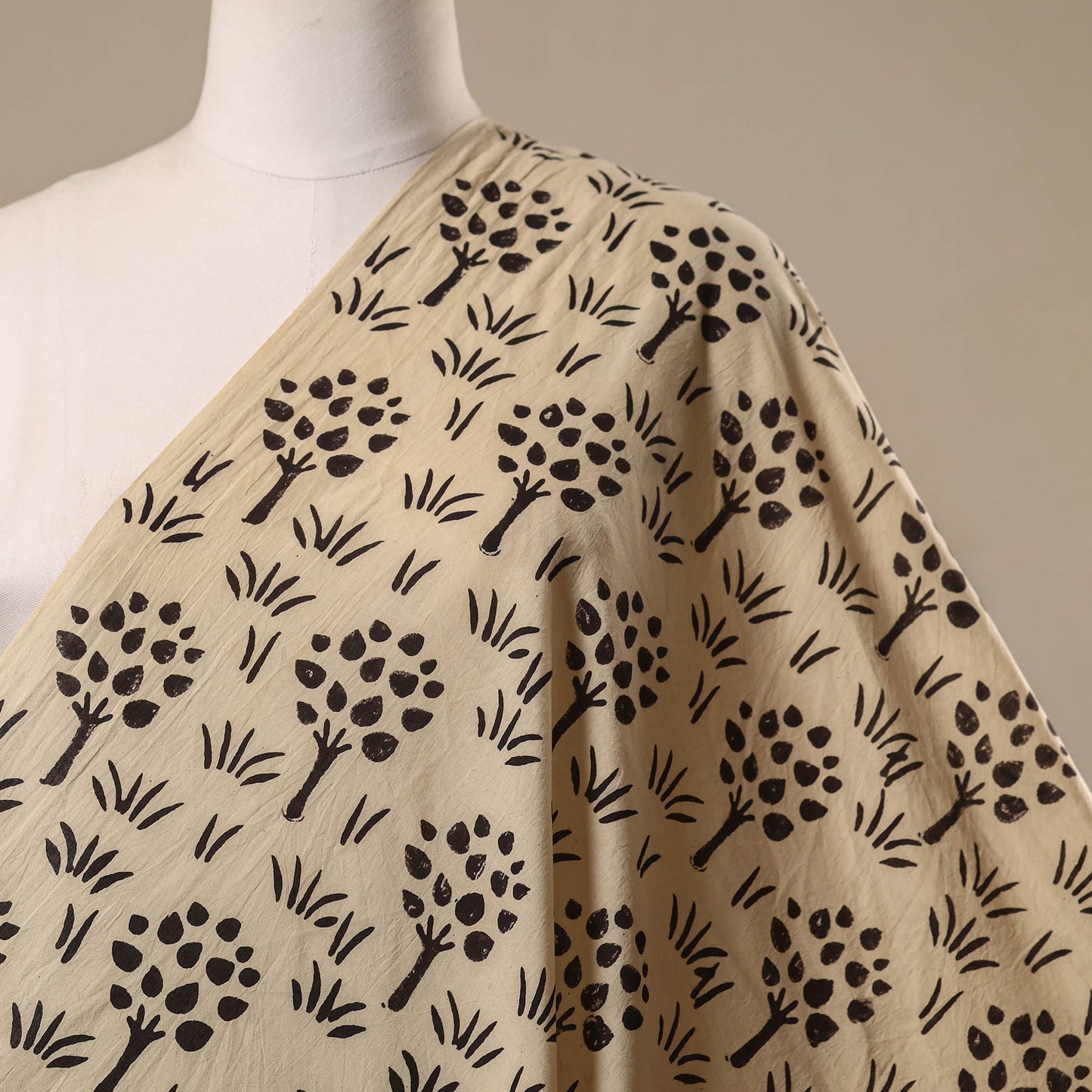 Bindaas cotton natural dyed fabric 06 - handcrafted