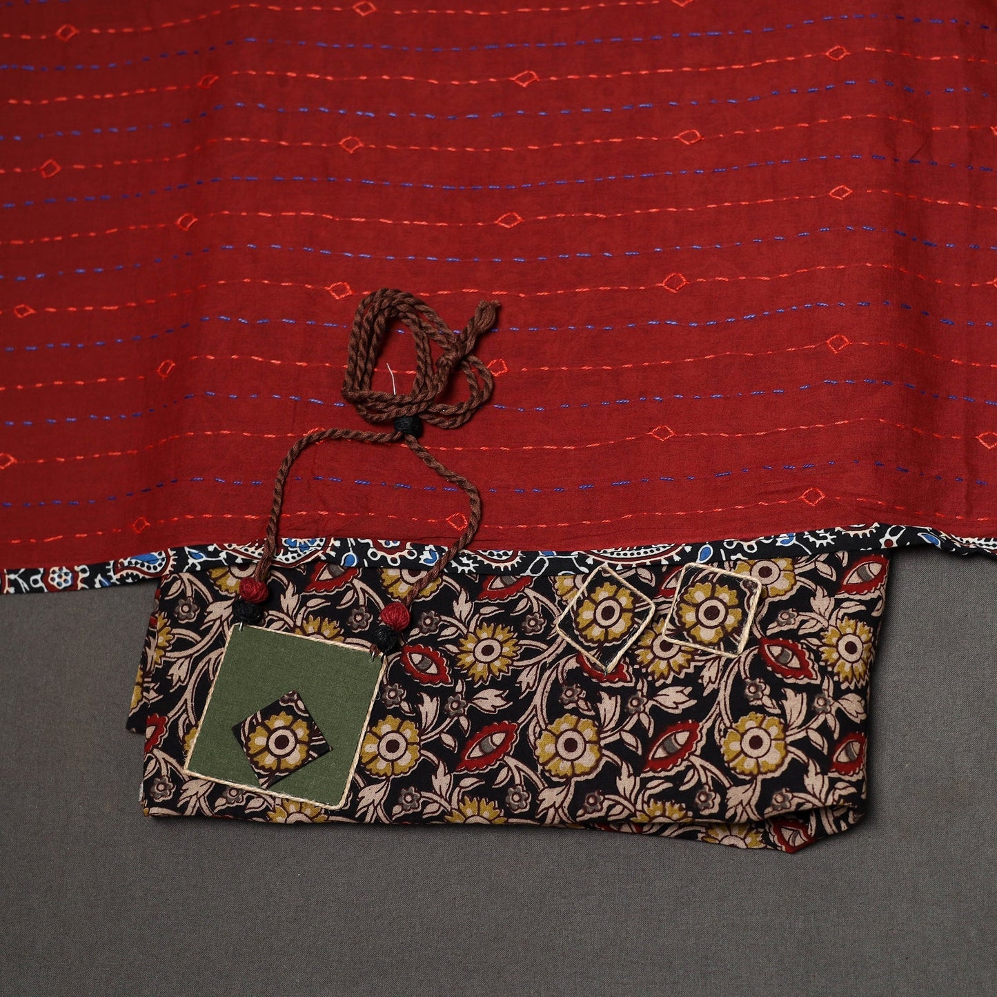 2pc pedana cotton unstitched kalamkari dress material