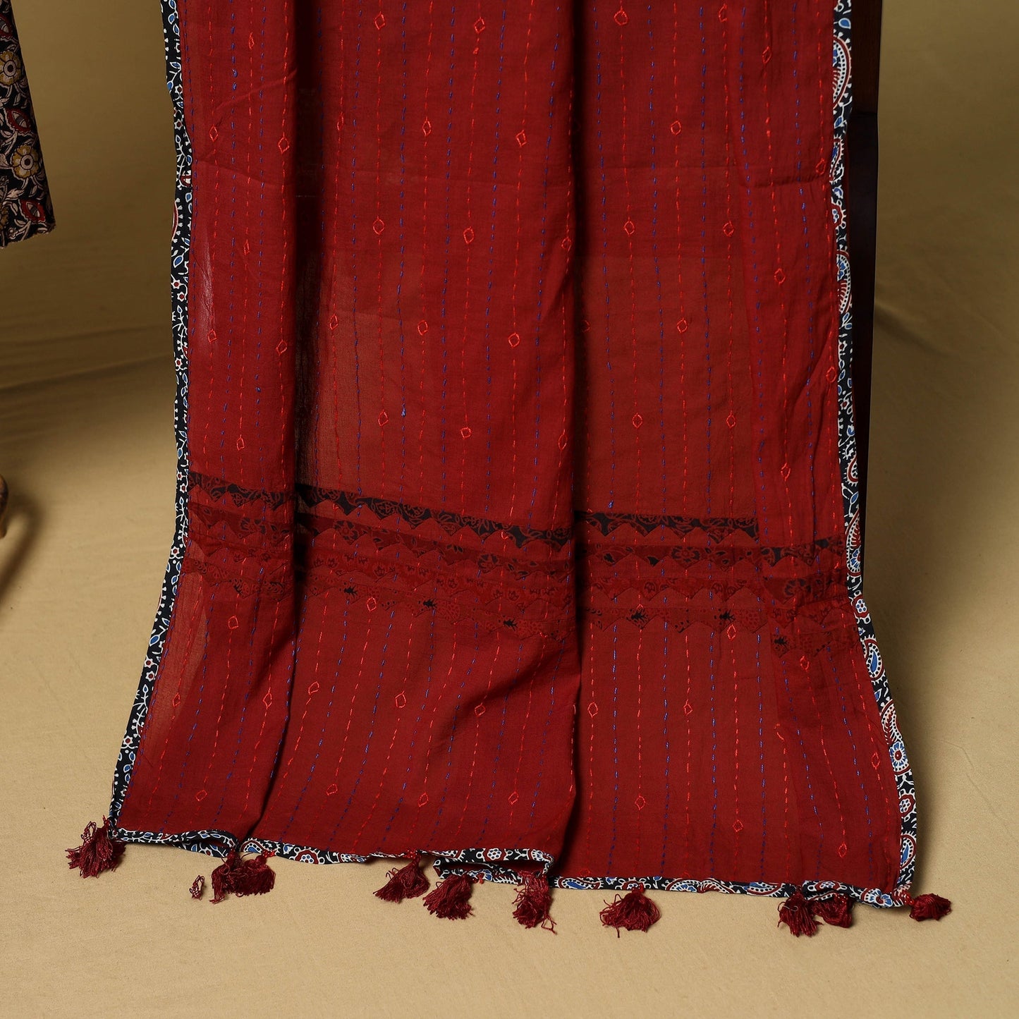 2pc pedana cotton unstitched kalamkari dress material