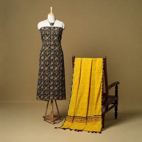 2pc pedana cotton unstitched kalamkari dress material