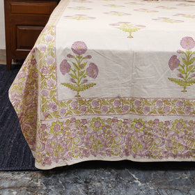 Cotton double sanganeri bed sheet set (108 x 90 in) 05