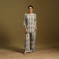 Cotton natural dyed co-ord set 06 - handcrafted