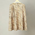 Beige - Block Print Cotton Wrap Around kalamkari Skirt 08