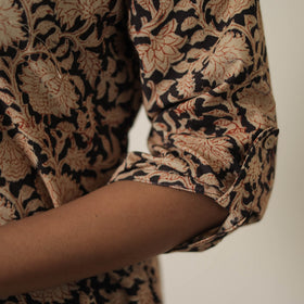  Beige Block Printed Cotton Kalamkari Co-ord Set