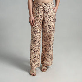  Block Printed Cotton Pedana Kalamkari Palazzo