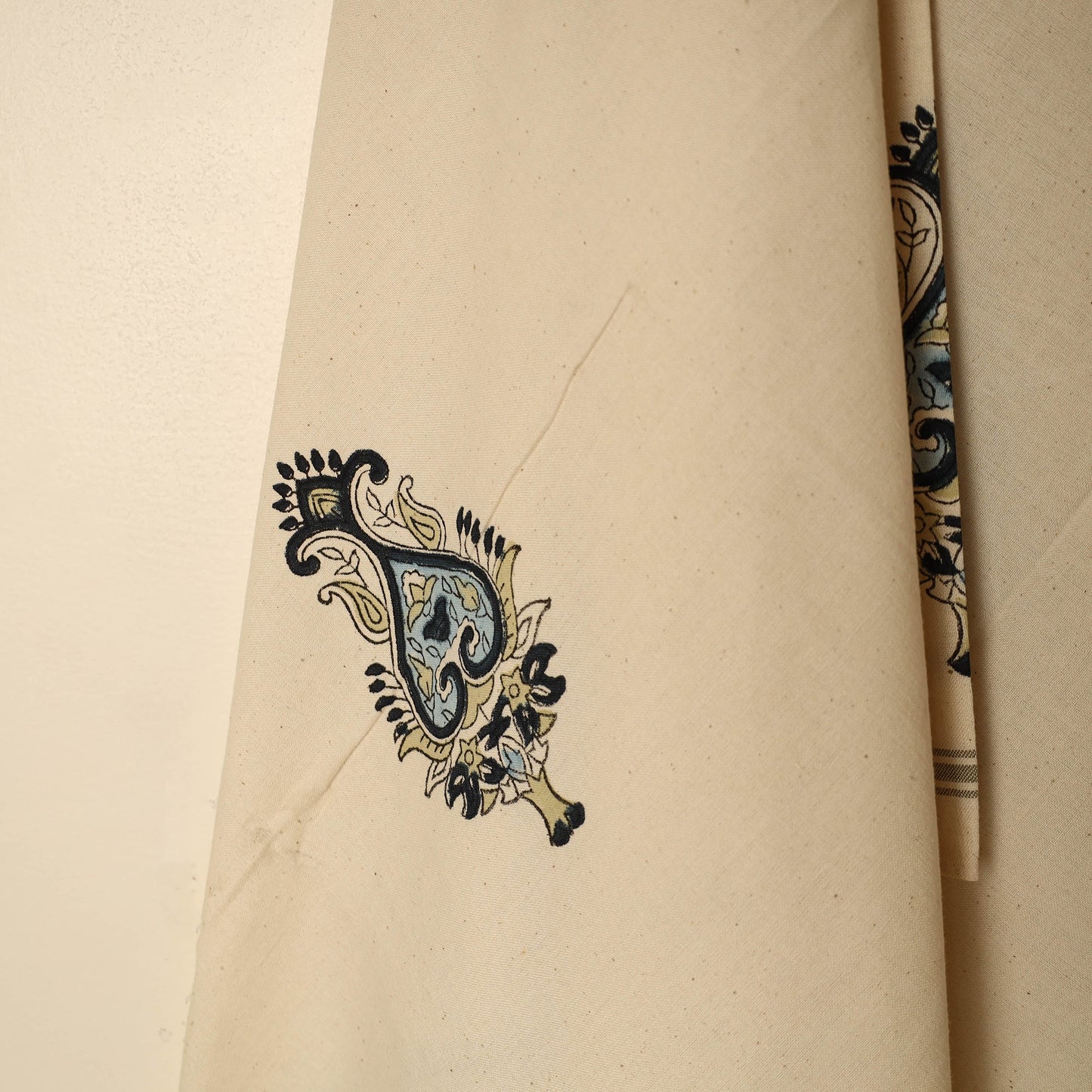  Block Printed Handloom Cotton Sanganeri Towel 