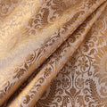Beige - brocade silk banarasi fabric 11 - handcrafted