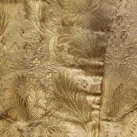 Beige - brocade silk banarasi stitched blouse 02