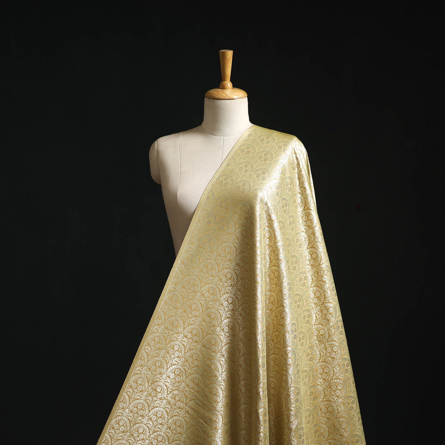 Brocade viscose banarasi fabric 01 - handcrafted