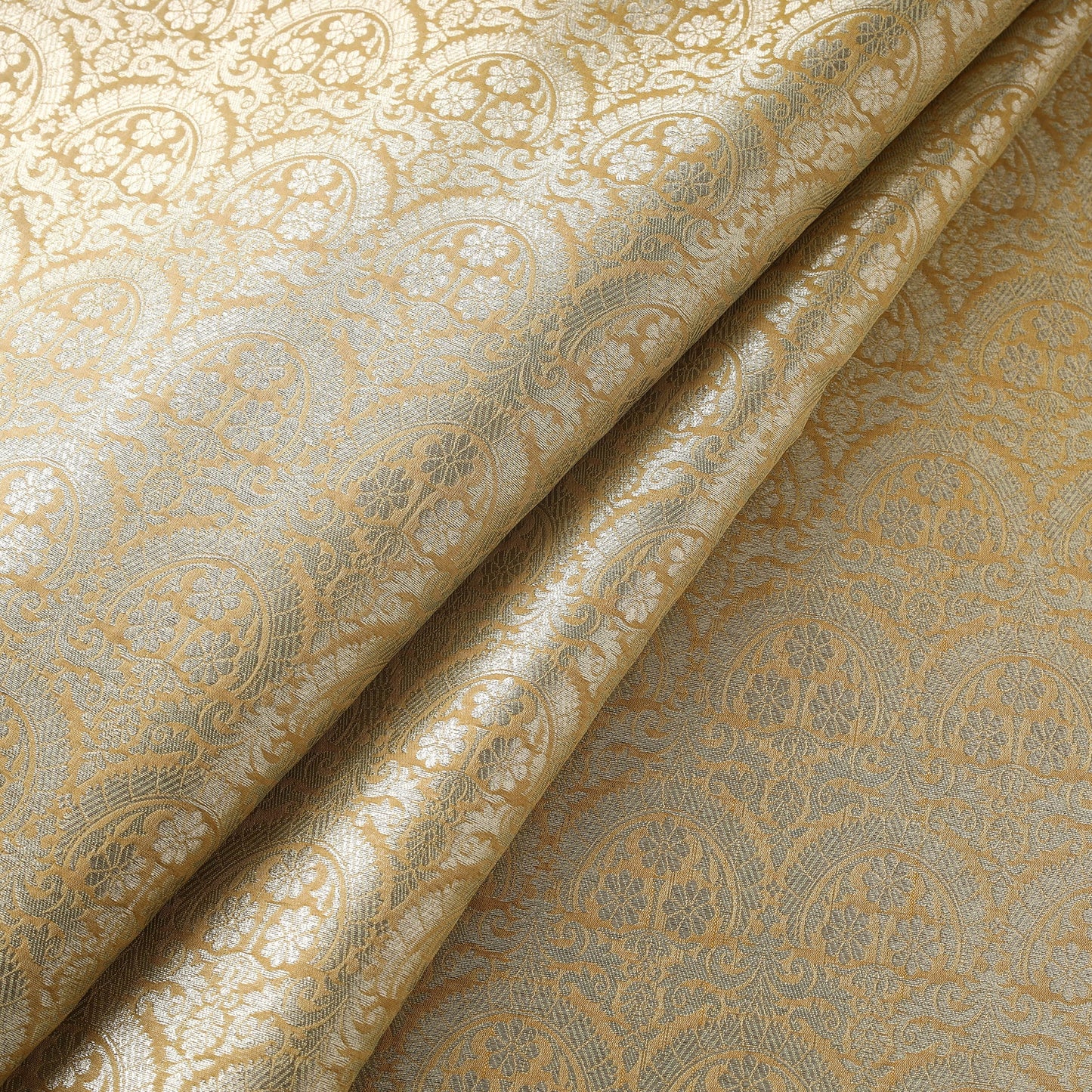 Brocade viscose banarasi fabric 01 - handcrafted