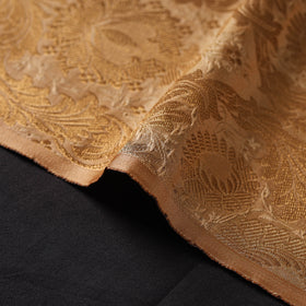 Beige - brocade silk banarasi fabric 04 - handcrafted