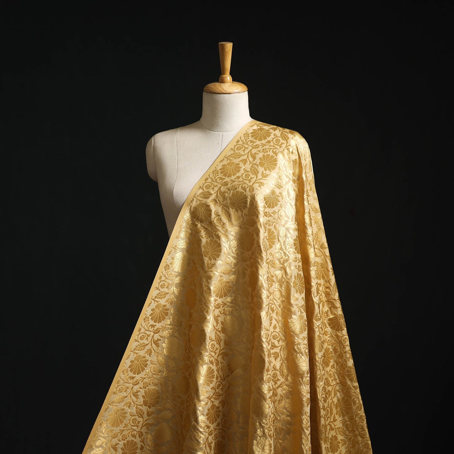 Brocade viscose banarasi fabric 09 - handcrafted
