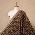 Brown Bagh Hand Block Print Natural Dyed Cotton Fabric