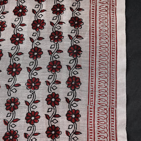 Buy Beige Chanderi Silk Bagh Print Fabric 