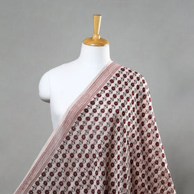 Buy Beige Chanderi Silk Bagh Print Fabric 