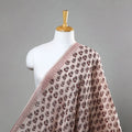 Buy Beige Chanderi Silk Bagh Print Fabric 