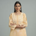  Chikankari Hand Embroidered Cotton Long Kurta for Women