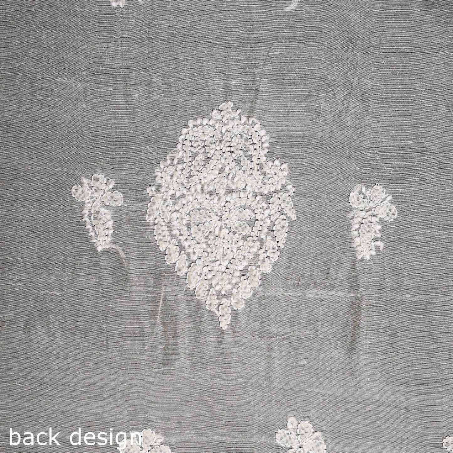 Beige Chikankari with Parsi Style Embroidery Cotton Kurta Material