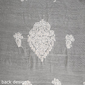 Beige Chikankari with Parsi Style Embroidery Cotton Kurta Material