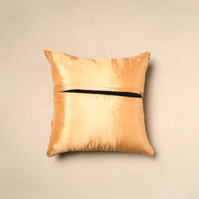 Beige - chinon hand embroidery cushion cover 07
