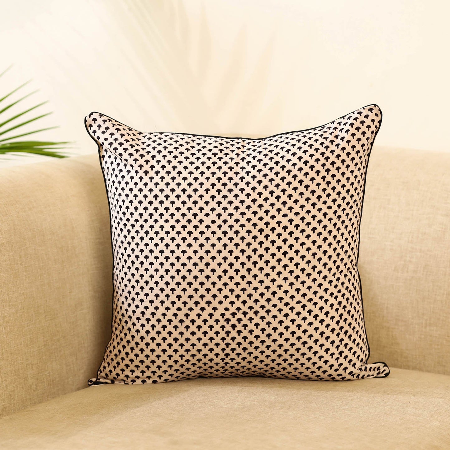  Block Print Cotton Bagh Cushion Cover