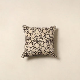 Beige - cotton bagru cushion cover 76 - handcrafted