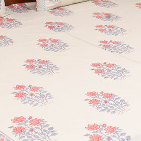 Cotton double sanganeri bed sheet set (108 x 90 in) 07