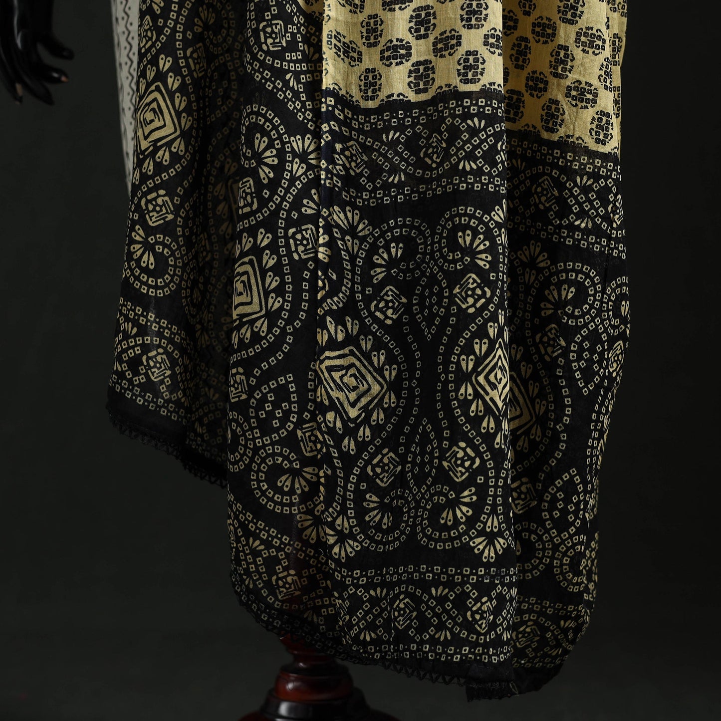 Cotton jaipur printed dupatta 06 - handcrafted