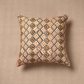  Block Print Cotton Kalamkari Cushion Cover