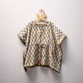 Beige - cotton kids kaftan (3-4 years) 01 - handcrafted