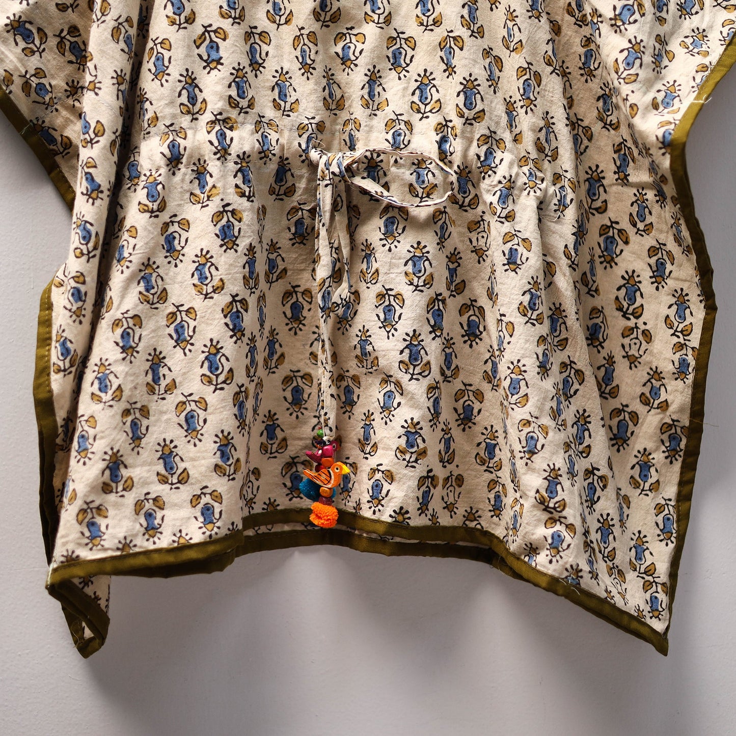 Beige - cotton kids kaftan (3-4 years) 01 - handcrafted