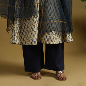  Block Print Cotton Ajrakh Kurta Set with Dupatta 