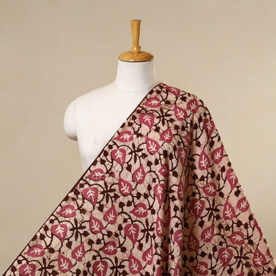 Beige - cotton kutch batik fabric 10 - handcrafted