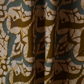 Beige - cotton kutch batik fabric 25 - handcrafted