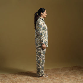 Cotton natural dyed co-ord set 03 - handcrafted