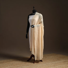 Cotton plain dupatta 03 - handcrafted