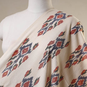Beige - handloom cotton pochampally central asian ikat