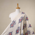 Beige - handloom cotton pochampally central asian ikat