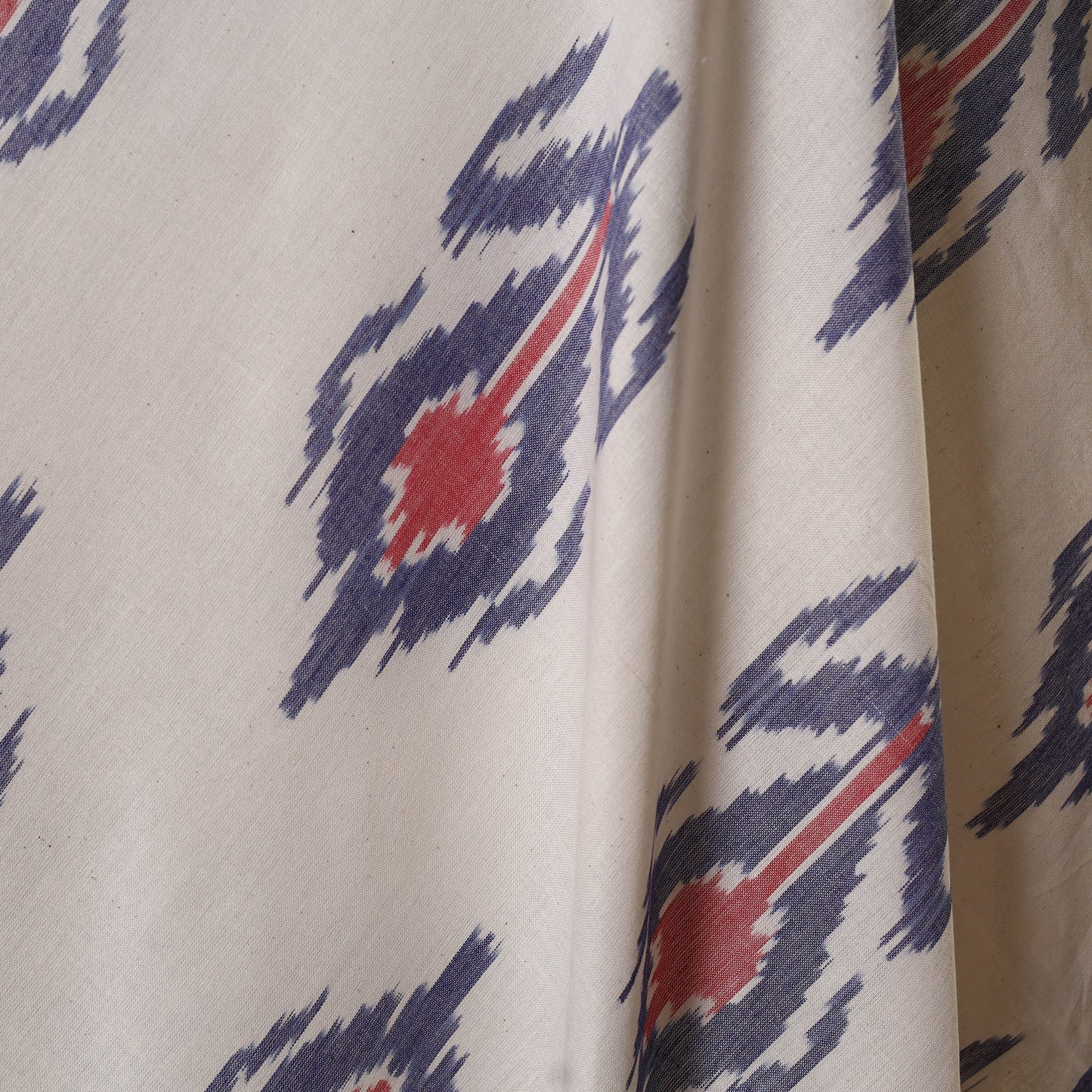 Beige - handloom cotton pochampally central asian ikat