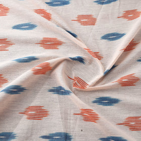 Beige Cotton Pochampally Ikat Fabric