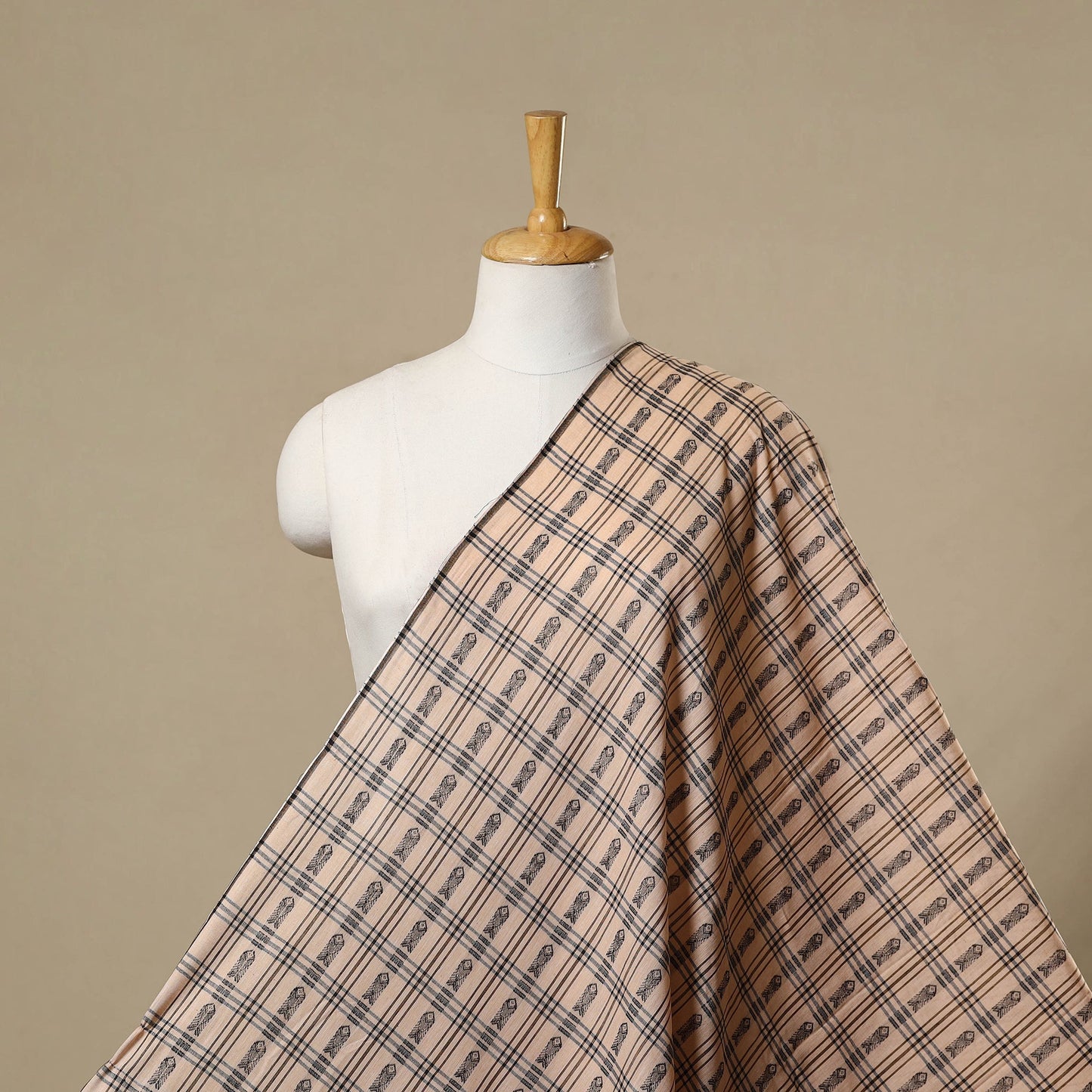 Cotton sambalpuri ikat fabric 04 - handcrafted