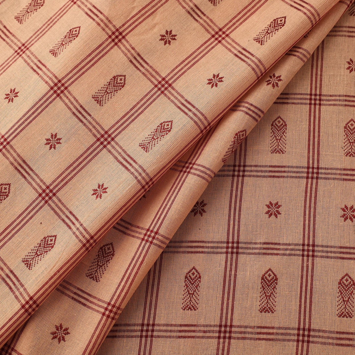 Cotton sambalpuri ikat fabric 06 - handcrafted