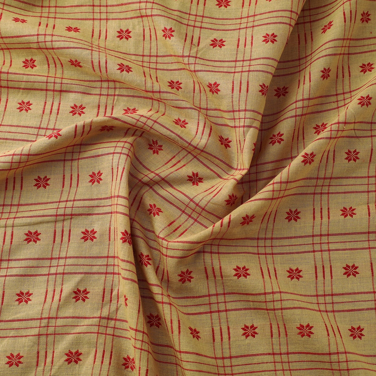 Cotton sambalpuri ikat fabric 07 - handcrafted