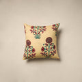 Cotton sanganeri cushion cover (16 x 16 in) 90 - handcrafted